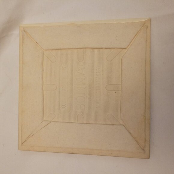 Vintage Hand Painted Floral Bonna Tile From Germany, Butterflies Flowers 6" - Picture 5 of 5